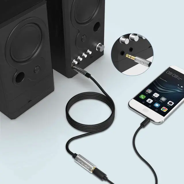 Alt view image 2 of 7 - Headphone Extension Cable 3.5mm TRS Male to Female Stereo Extension Cord Adapter 1/8 Male to 1/8 Female Audio Aux Jack Extender for Amplifiers Guitar Keyboard Piano Home Theater Mixing Console