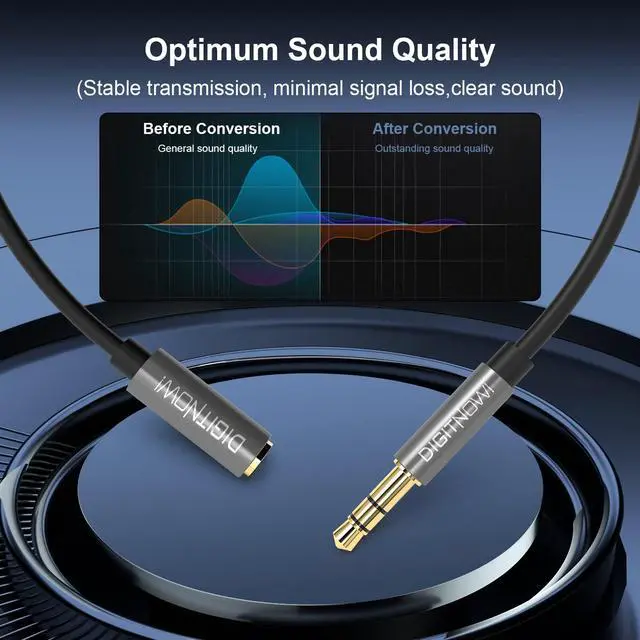 Alt view image 6 of 7 - Headphone Extension Cable 3.5mm TRS Male to Female Stereo Extension Cord Adapter 1/8 Male to 1/8 Female Audio Aux Jack Extender for Amplifiers Guitar Keyboard Piano Home Theater Mixing Console