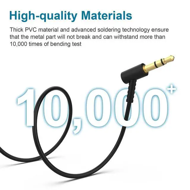 Alt view image 4 of 7 - Headphone Extension Cable Compatible with  QuietComfort QC45 QC35II QC35 QC25 NC700 Headphones 3.5mm Male to Female Stereo Audio Cable for Phone PS4 Switch Tablets (4ft)