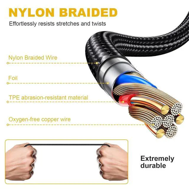 Alt view image 4 of 7 - 3.5mm Headphone Extension Cable with Volume Control and Mute Male to Female Audio Cable Cord Compatible with  700 QC45 QC35 II Sony MDR-XB920 WH-1000XM3 Headphones 5Ft