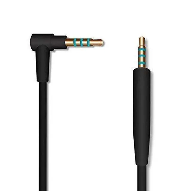 Alt view image 6 of 6 - Replacement Audio Cable Cord Extension Wire for  QuietComfort QC25 QC35 Headphones with in line Mic Volume Control (Black)