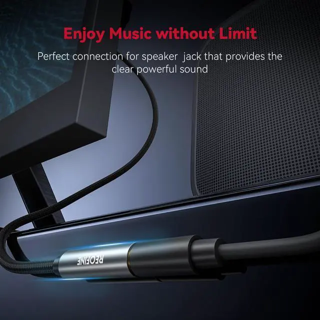 Alt view image 2 of 7 - Headphone Extension Cable 5ft-(No Mic Support) 3.5mm Extension Cable Nylon Braided Male to Female Aux Cord Extender for Smartphones Headphones Laptops Tablets Speakers