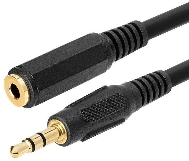 Alt view image 3 of 6 - - Headphone Extension Cable 3 ft 3.5mm AUX Extension Cord Male to Female Stereo Audio Adapter Cable 1/8 TRS Aux Extender Cable - Black