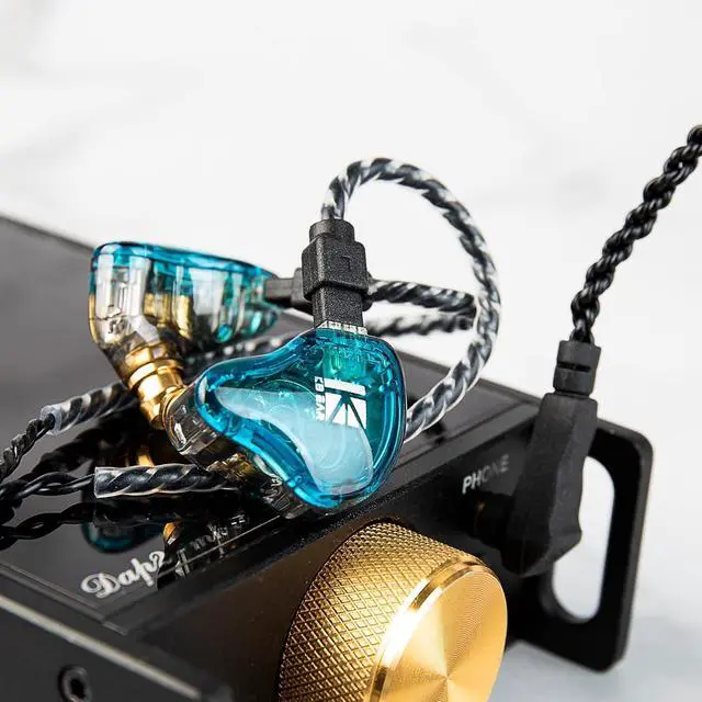 Alt view image 5 of 5 - 2 Meter 2 Pins in Ear Monitor Cable CCA CRA IEM Extension Headphone Cable Cords for EDX PRO/Castor/KZ ZS10 PRO/ZAR/ZAX/ZAS/AS16/ZSNPRO CCZ 4N OFC Silver-Plated Wire (Inky 2Pins 0.78mm 3.5mm Plug)