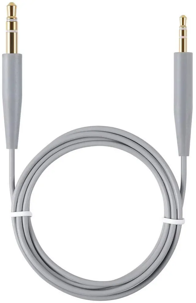 Main image of Replacement Audio Cable Cord Extension Wire for  QuietComfort QC25 QC35 Headphones with in line Mic Volume Control (No mic Grey)