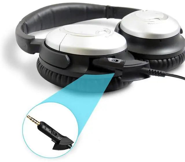 Alt view image 3 of 7 - Replacement Audio Cable Cord Extension Wire Compatible with  QuietComfort 15 QC15 Quiet Comfort 15 Headphones