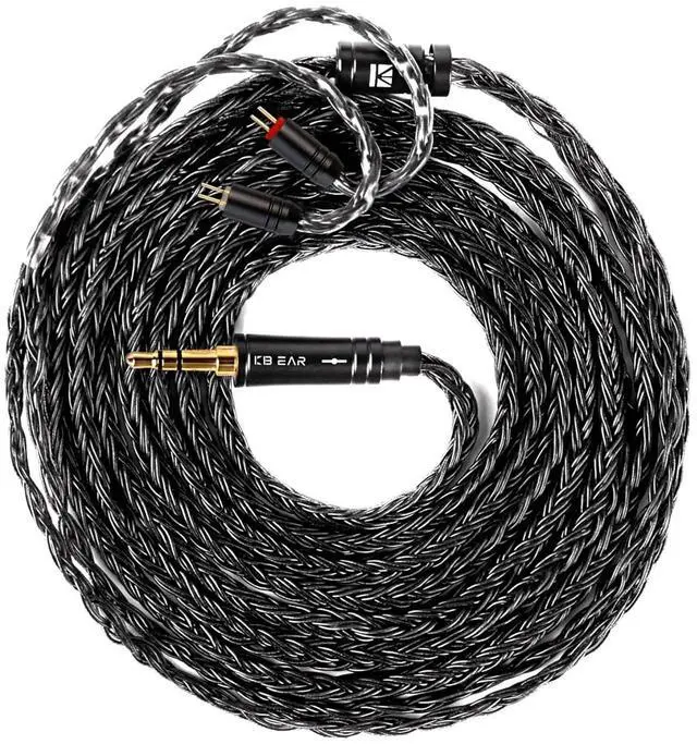 Main image of 2m KZ ZS10 Pro IEM Earphones Cable KBEAR ST24 Plus in Ear Monitor Cable 16 Core 5N OCC Silver-Plated Headphone Extension Cords for Moondrop Chu CCA CRA ZS12 PRO X Castor ZAR ZAS(2pin 3.5mm Plug)