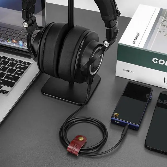 Alt view image 6 of 6 - Geekria Audio Cable Compatible with ATH ATH-M70x/M60x/M50x /M40x M50xrd M50xwh Headphones 2.5mm Aux Replacement Stereo Cord (4 ft/1.2 m)