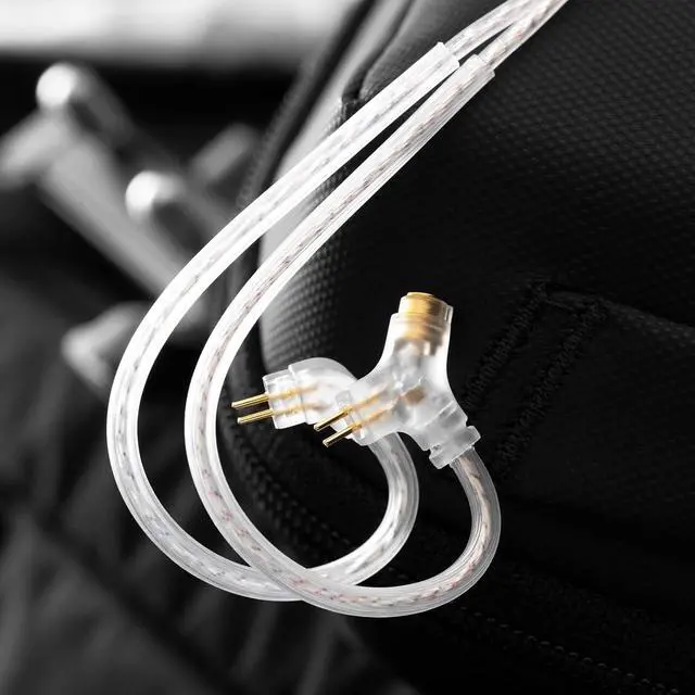 Alt view image 3 of 7 - Kinera in Ear Monitor Headphone Cable IEM Cable 3.5mm Earphone Extension Cords Super-Cardioid Microphone for Gaming Livestreaming Calling Headphone(2pin 0.78mm 3.5mm)