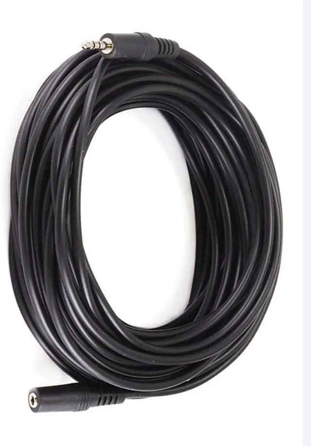 Alt view image 3 of 5 - ? 50 Feet Professional Quality Nickel Plated 3.5 mm Male/Female Stereo Audio Extension Cable