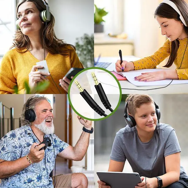 Alt view image 7 of 7 - Beats Replacement Headphone Cord 3.5mm Male to 3.5mm Male Audio Cable Headset Aux Cable Wire Compatible with Beats Solo2 Solo3 Studio3 Wireless Sony WH-1000XM4 WH-1000XM5 WH-CH720N Headphones (No Mic)