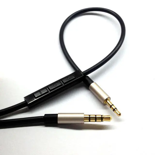 Alt view image 3 of 5 - Replacement Cable Compatible with JBL Synchros S300 S300I S700 S500 S400BT J56BT E40BT E30 E40 S400BT E50BT Headphone Remote Volume Mic Compatible with iPhone only