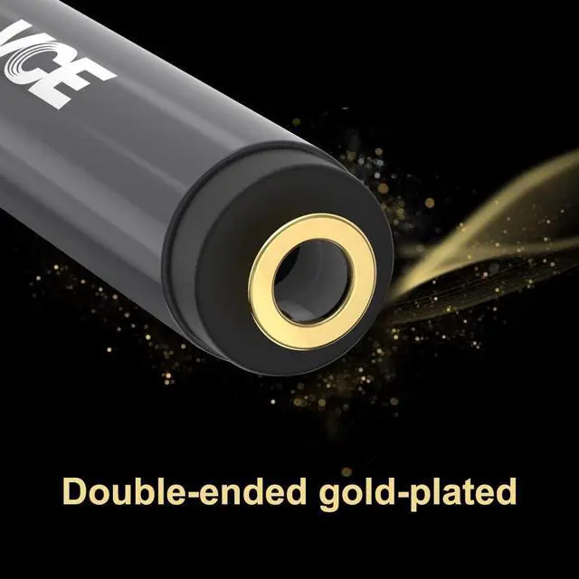 Alt view image 4 of 7 - 3.5mm Female to Female Adapter Gold Plated 1/8 Inch Aux Adapter for 3.5mm Audio Cable Extension 2 Pack Metal Shielded Housing