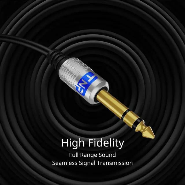 Alt view image 4 of 6 - TNP Premium 6.35mm to 3.5mm Headphone Adapter Cable (3FT) - 1/4 Male to 1/8 Female Audio Cable with Gold Plated Connector - TRS Stereo Jack Cord Extension for Guitar Amplifier Speaker Piano