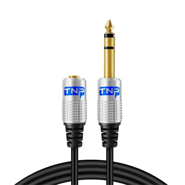 Alt view image 6 of 6 - TNP Premium 6.35mm to 3.5mm Headphone Adapter Cable (3FT) - 1/4 Male to 1/8 Female Audio Cable with Gold Plated Connector - TRS Stereo Jack Cord Extension for Guitar Amplifier Speaker Piano