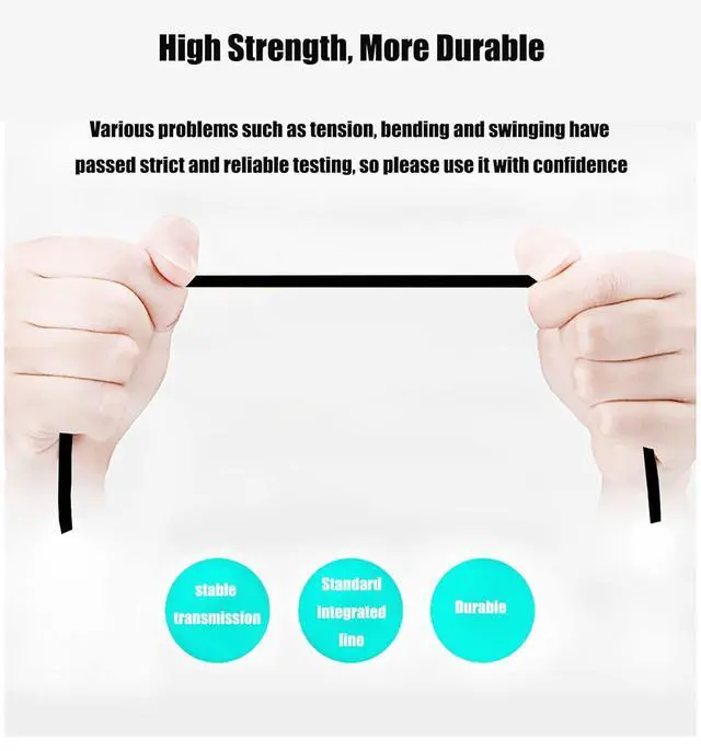 Alt view image 7 of 7 - Headphones Extension Cable Cord Line 3.5mm Audio Splitter Wire 3.5mm Male to Female Replacement Stereo Audio Cable Aux Extension Cords Compatible with  QuietComfort QC45 QC35II QC35 QC25 QC15- 4FT