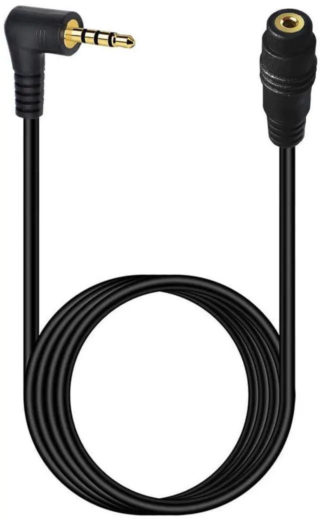 Main image of 2.5mm Audio Extension Cable 6FT 90 Degree Angle 2.5mm TRRS Male to Female Stereo Audio Plug Jack Cord Headphone Audio 4 PoleAudio Only Can not Transmit Vedio