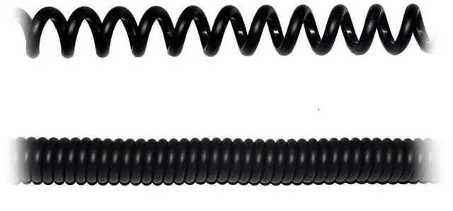 Alt view image 6 of 7 - ATH-M50 Replacement Extension Cord Spring Relief Coiled Audio Cable Compatible with Sony MDR-7506 MDR-V6 MDR-V600 MDR-V700 MDR-V900 and Audio Technica ATH-M50 ATH-M50s Headphones (Black)