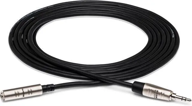 Main image of HXMM-025 Pro Headphone Extension Cable REAN 3.5 mm TRS to 3.5 mm TRS 25 Feet