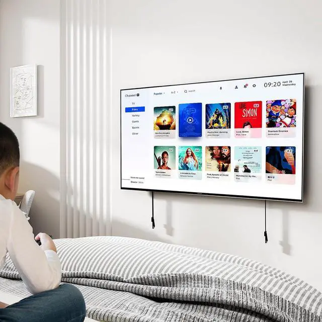 Alt view image 7 of 7 - HOME VISION Heavy Duty Fixed TV Wall Mount for Most 32-86 Inch Flat TVs, Max VESA 600X400mm up to 165lbs Fits 16/18/24 Inch Wood Studs, Universal Low Profile Wall Mount TV Bracket, Space Saving HV8601