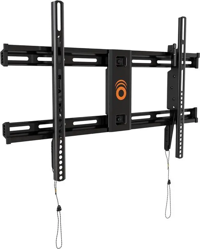 Main image of Heavy Duty TV Wall Mount Bracket for TVs Up to 90 - Low Profile Design Holds TV Only 2.25 from Wall - Fast Install with Template & Level After Mounting - Pull Strings for Cable Access
