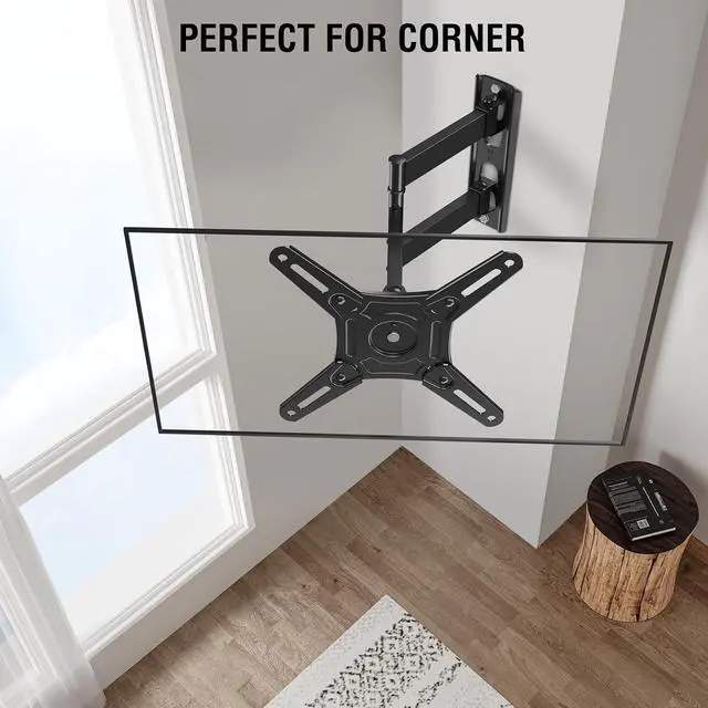 Alt view image 5 of 7 - Full Motion TV Mount 14-42 Screens VESA 200x200 44 Lbs Load | Supports swivel tilt extension & rotation sturdy bracket for LED LCD televisions and desktop monitors