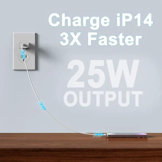 Alt view image 3 of 7 - 3 Pack USB C Charger Block Phone 17 16 Chargers Block 20W PD Power Adapter USB C Wall Charger Compatible with Phone 17/17Pro/17Pro Max/17Air/16/15/14/13 Xs/X Pad Galaxy and More White