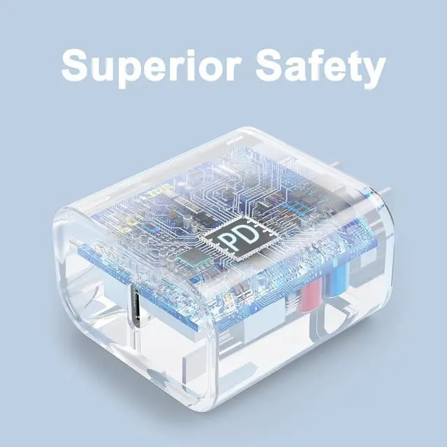 Alt view image 2 of 7 - 3 Pack USB C Charger Block Phone 17 16 Chargers Block 20W PD Power Adapter USB C Wall Charger Compatible with Phone 17/17Pro/17Pro Max/17Air/16/15/14/13 Xs/X Pad Galaxy and More White