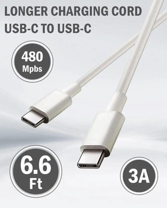 Alt view image 3 of 7 - USB C Fast Charger for  Galaxy Tab S11 10 S9 S8 S7 S6 S5e S4 Tab A7 10.4 A9+ 12.4 A8 10.5 Tab A 10.1 Tab A 8.4 8.0 Tablet Charger with 6.6Ft USB-C Cord 20W PD Power Adapter