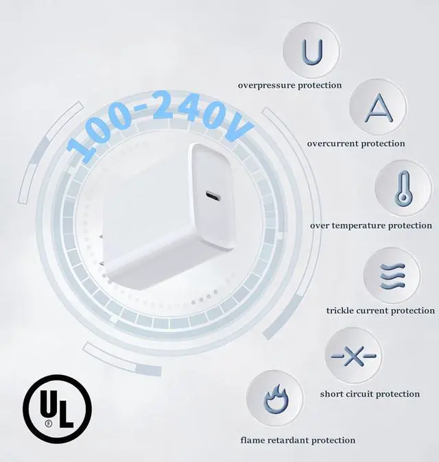 Alt view image 4 of 5 - USB C Fast Charger for  Galaxy Tab A9+ Plus A8 A7 S9 FE S6 Lite (2024) Tablet 20W Type-C Power Adapter