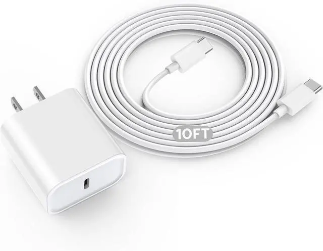 Main image of 10FT  iPad Charger Fast Charging 20W USB C Fast Charger Adapter 10Foot Long USB Type C to C Cable Cord for iPad Pro 12.9 iPadPro 11/13inch(M4) iPadAir 5th/4th iPadmini 6/7 iPad10/11th A16