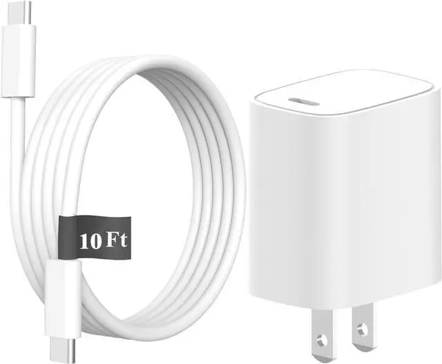 Main image of Super Fast Charger for  Galaxy Tab S11 10 S9 S8 S7 S6 S5e S4 Tab A9+ 12.4 A8 10.5 A7 10.4 Tab A 10.1 Tab A 8.4 8.0 Tablet Charger with 10Ft USB-C Cord 30W PD Power Adapter
