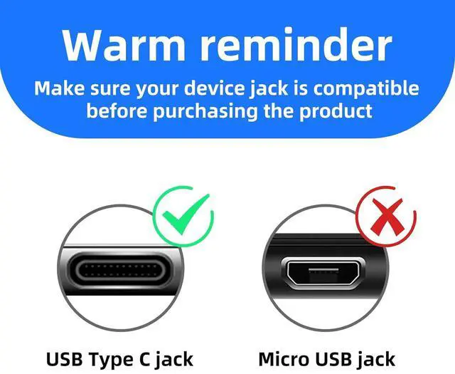 Alt view image 3 of 5 - USB C Charger for Kids Tablets Kindle Paperwhite & Fire 7 HD 8 10 Plus Tablets