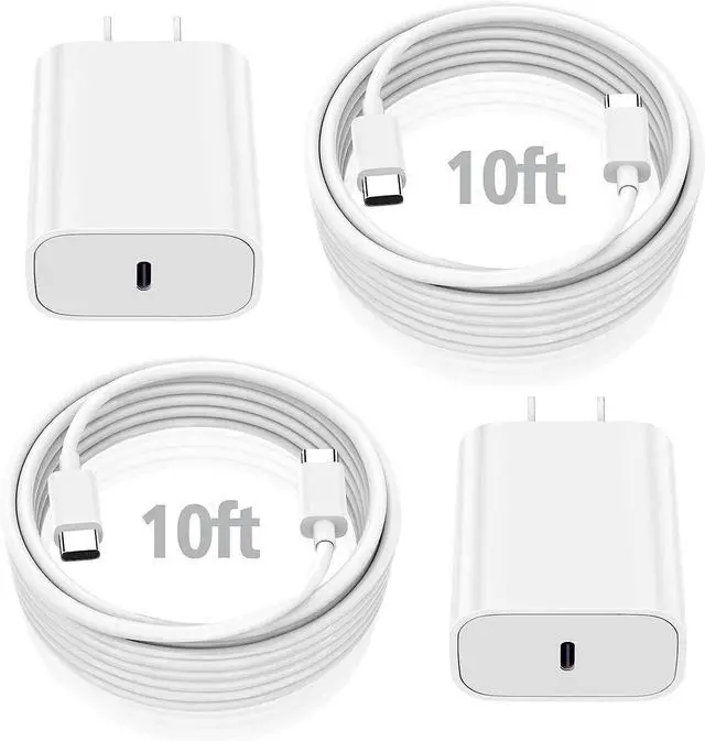 Main image of 10FT iPad Charger Cord 20W USB C Fast Charger with Long Charging Cable for iPad Pro 13/12.9/11 inch iPad 10th Generation iPad A16 11th Generation iPad Air 13/11 inch/5th/4th iPad mini 6/7th