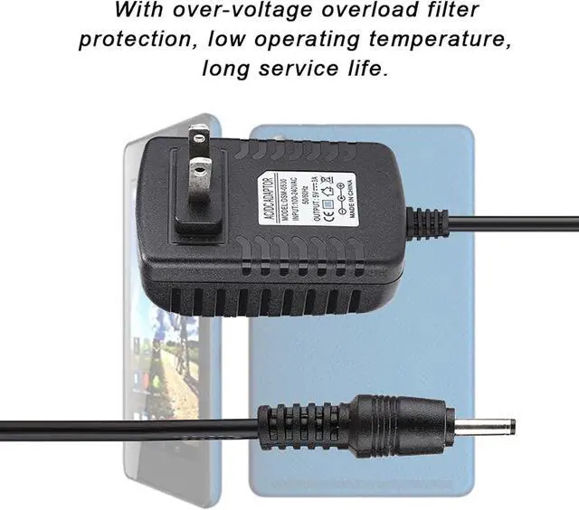 Alt view image 5 of 7 - 12V 1.5A AC Charger Adapter for Iconia Tab A500 Series Tablet Short Circuit IC Extra Long 2.95ft AC Adapter Power Cord US