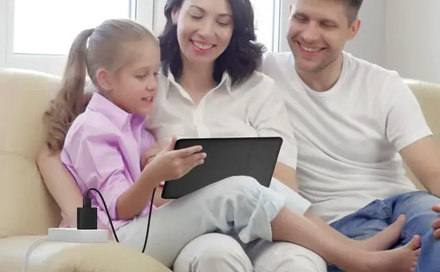 Alt view image 5 of 7 - Tablet Fast Charger with 6.5Ft USB-C and Micro Cable (Designed for use with All Fire HD8 Tablets and All Fire HD8 Plus Kids Edition Kids Pro)