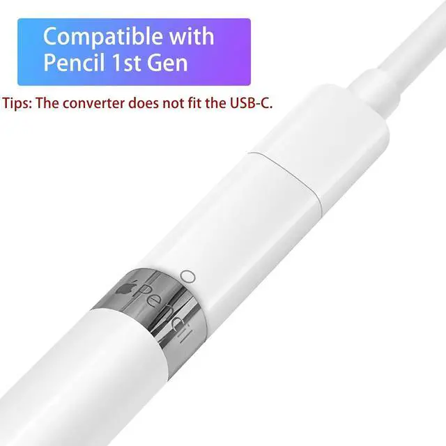Alt view image 2 of 7 - Charger Adapter Compatible with  Pencil 1st Generation Female to Female Charging Connector for iPad Pen 1st Gen - 2 Pack