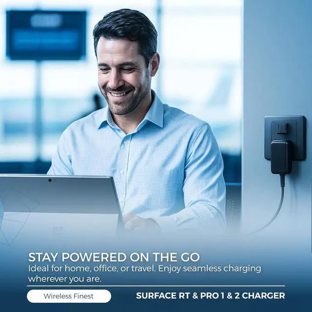 Alt view image 7 of 7 - Power Supply Home Wall AC Charger Replacement for  Surface 2 RT Pro 1 2 Window Tablet