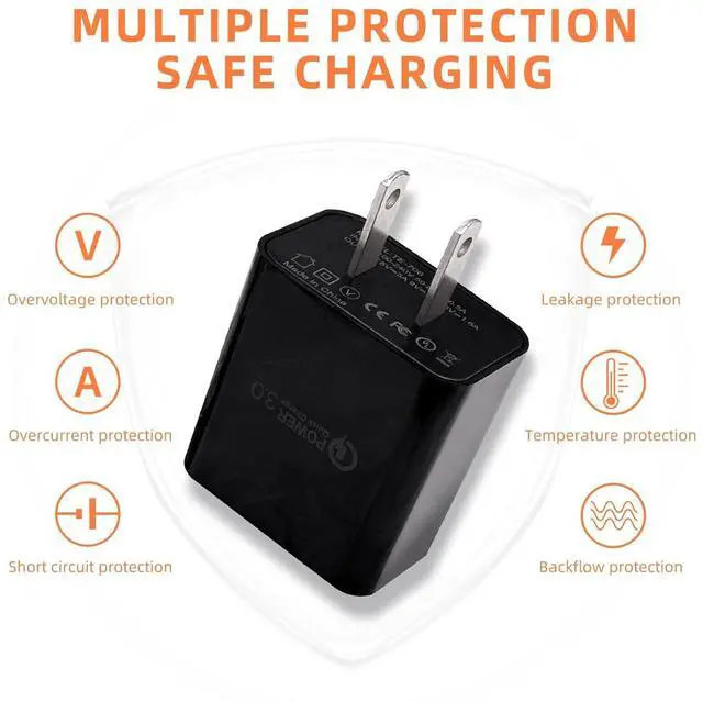 Alt view image 3 of 5 - 10 ft Charger for TCL 30 XE 40 XE 40X 5G 40R 20 Pro 5G 30 SE 20S 20 SE 10L 10 Plus 10 SE 10 Pro 405 30XL TCL FLIP 2 FLIP PRO TCL Tab 11 Tab 8 4G Tab 10 HD Tablet USB C Charging Cable