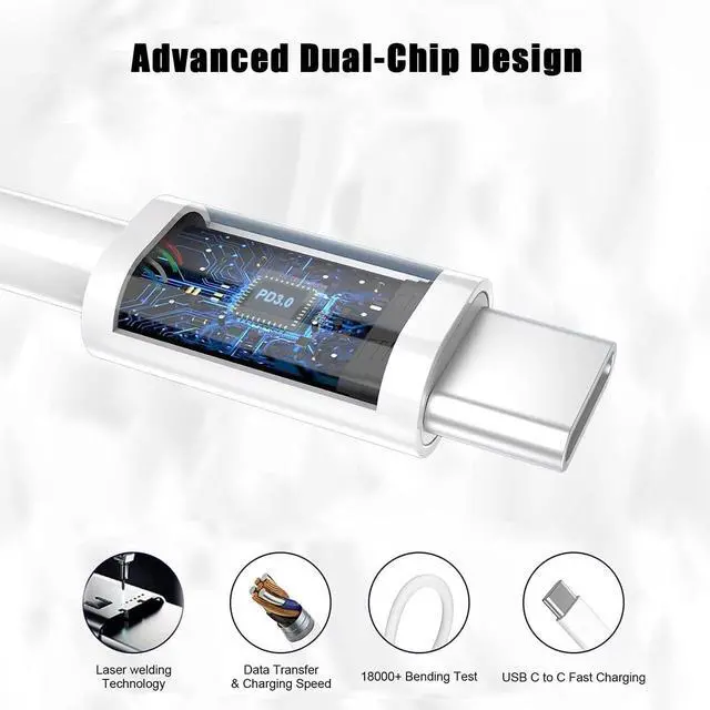 Alt view image 6 of 6 - Galaxy Tab A9 S10 Charger USB C Fast Charger for  Galaxy Tab S10 S9 S8 S7 S6 S5e S4 Tab A7 10.4 A9+ 12.4 A8 10.5 Tab A 10.1 Tab A 8.4 8.0 Tablet Charger 20W PD Power Adapter 6.6FT