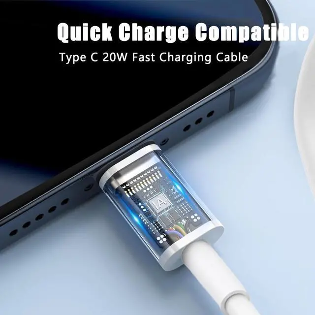 Alt view image 5 of 6 - Galaxy Tab A9 S10 Charger USB C Fast Charger for  Galaxy Tab S10 S9 S8 S7 S6 S5e S4 Tab A7 10.4 A9+ 12.4 A8 10.5 Tab A 10.1 Tab A 8.4 8.0 Tablet Charger 20W PD Power Adapter 6.6FT