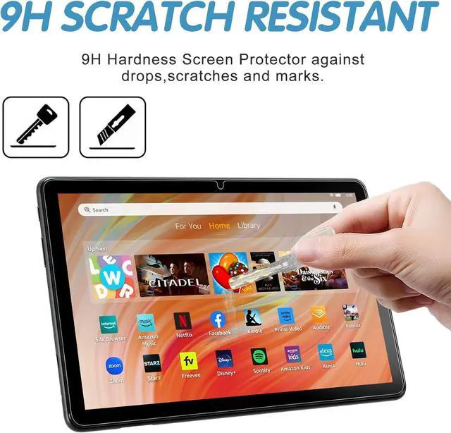 Alt view image 3 of 6 - Screen Protector for 10/10 Kids/ 10 Kids Pro Tablet Tempered Glass 9H Hardness Anti-Scratch 2 Pack