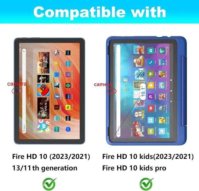 Alt view image 2 of 6 - Screen Protector for 10/10 Kids/ 10 Kids Pro Tablet Tempered Glass 9H Hardness Anti-Scratch 2 Pack