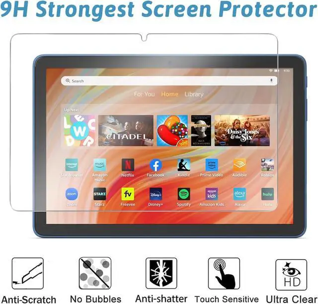 Alt view image 6 of 6 - Screen Protector for 10/10 Kids/ 10 Kids Pro Tablet Tempered Glass 9H Hardness Anti-Scratch 2 Pack