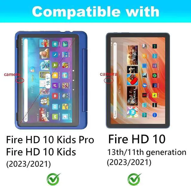 Alt view image 2 of 6 - Screen Protector for 10 Kids Pro/ 10 Kids Tablet Tempered Glass 9H Hardness 2 Pack
