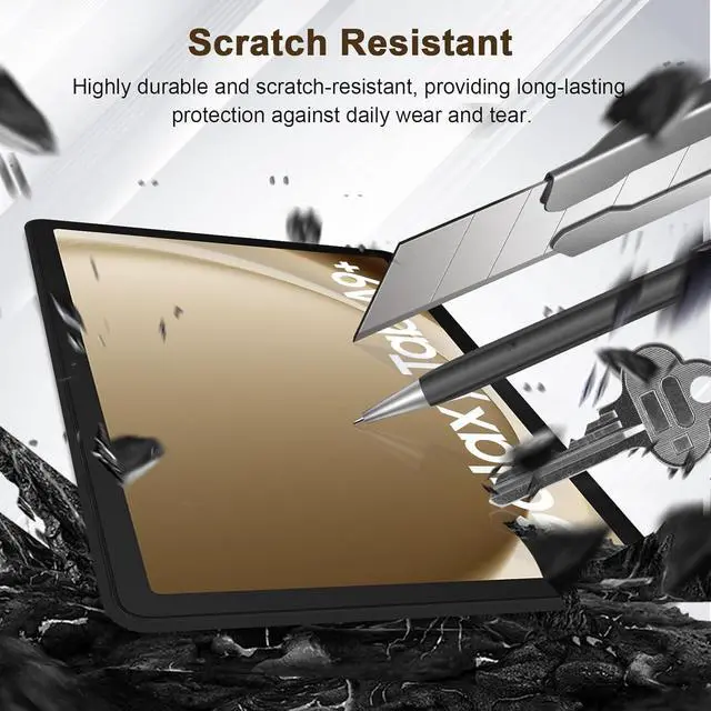 Alt view image 6 of 6 - 2 Pack Screen Protector for  Galaxy Tab A9 Plus 2023 Tempered Film Ultra Thin Anti-Fingerprint Touch Sensitive Screen Protector for Galaxy Tab A9 Plus