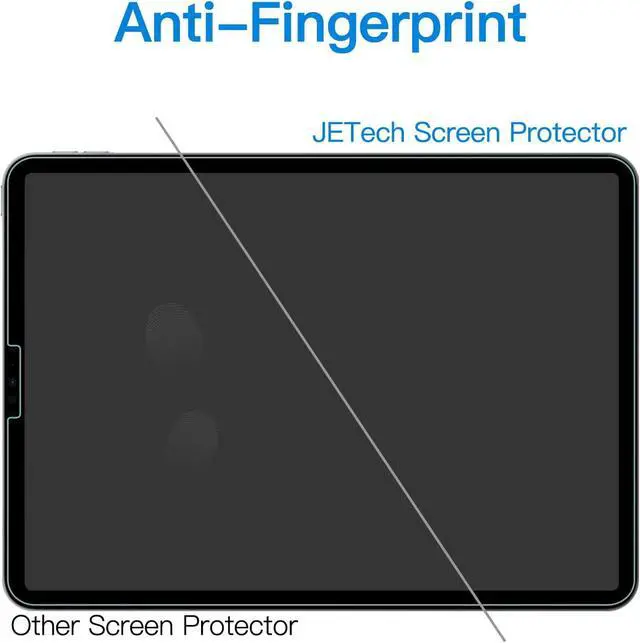 Alt view image 7 of 7 - Screen Protector for iPad Pro 11-Inch (2022/2021/2020/2018 Model) iPad Air 5/4 2022/2020 10.9-Inch Face ID Compatible Tempered Glass Film 1-Pack