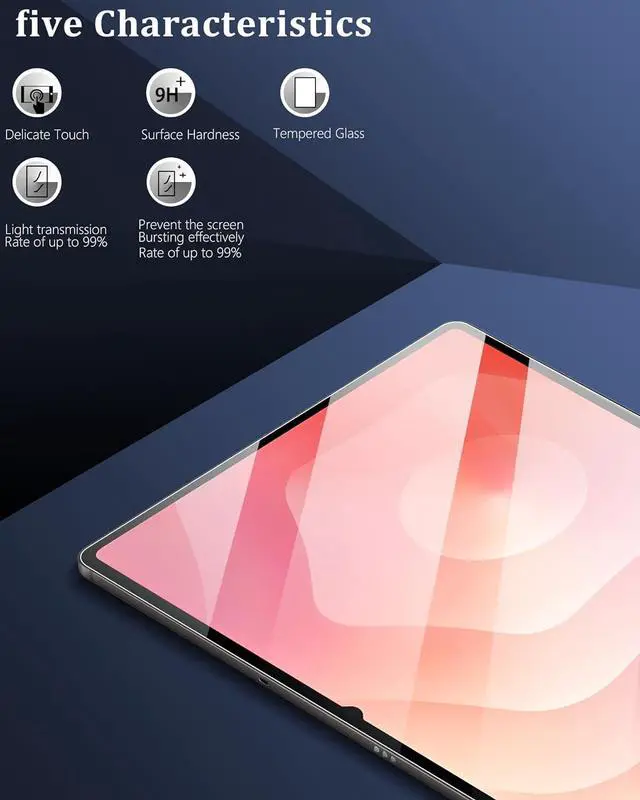 Alt view image 5 of 7 - 2 Pack Screen Protector for  Galaxy Tab S11 Ultra/Tab S10 Ultra/Tab S9 Ultra/Tab S8 Ultra 14.6 Inch 2025/2024/2023 High Definition Tempered Glass