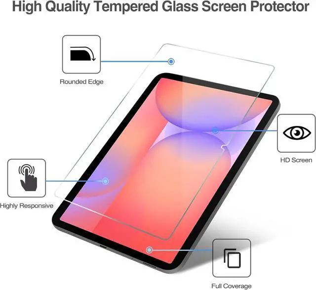 Alt view image 5 of 7 - 2 Pack Screen Protectors + 3 Pack Camera Lens Protectors for Galaxy Tab S10 Lite 5G 10.9 inch/Tab S10 FE 2025 / Tab S9 FE 5G WiFi 10.9 2023 Tempered Glass Film Guard Compatible with S Pen