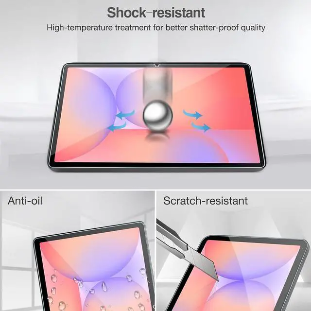 Alt view image 7 of 7 - 2 Pack Screen Protectors + 3 Pack Camera Lens Protectors for Galaxy Tab S10 Lite 5G 10.9 inch/Tab S10 FE 2025 / Tab S9 FE 5G WiFi 10.9 2023 Tempered Glass Film Guard Compatible with S Pen
